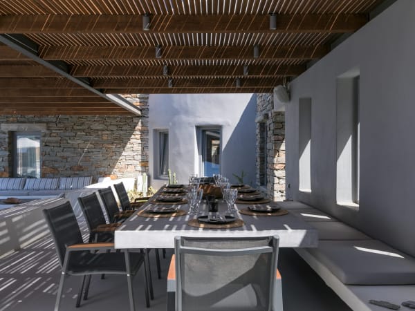 The dreamy al fresco dining area.